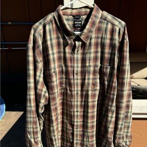 Prana men’s plaid shirt, size XL!
